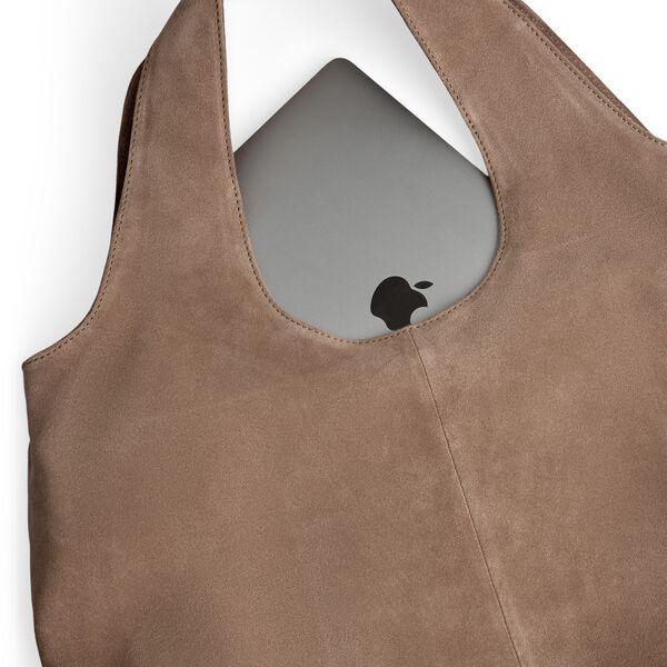 LaurineMBG Shopper Suede, mocha mousse, Markberg