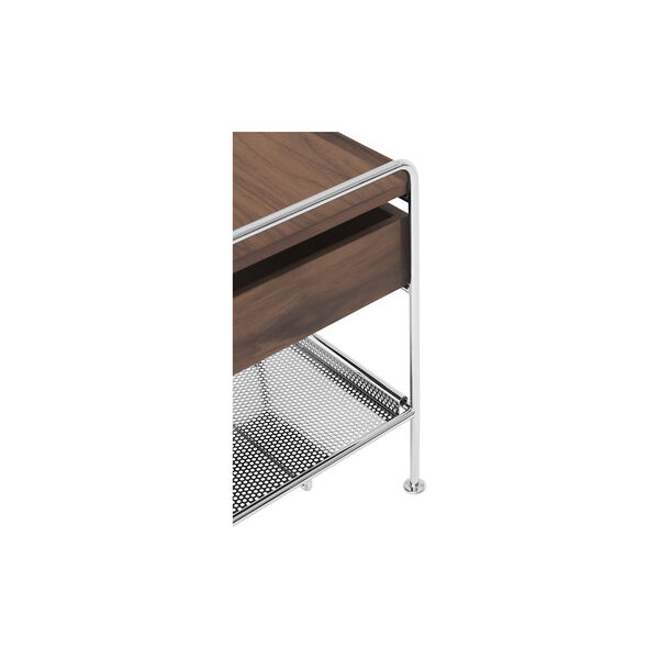 Alima NDS3 | Chrome/Walnut | Sidebord, &Tradition