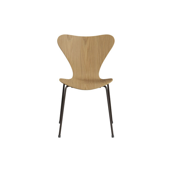 Serie 7&trade; 3107 stol, lacquered oak/brown bronze, Fritz Hansen