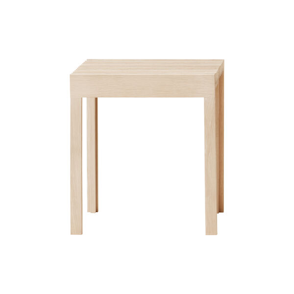 Lightweight Stool, white oiled oak Lightweight Stool, white oiled oak, Form & Refine