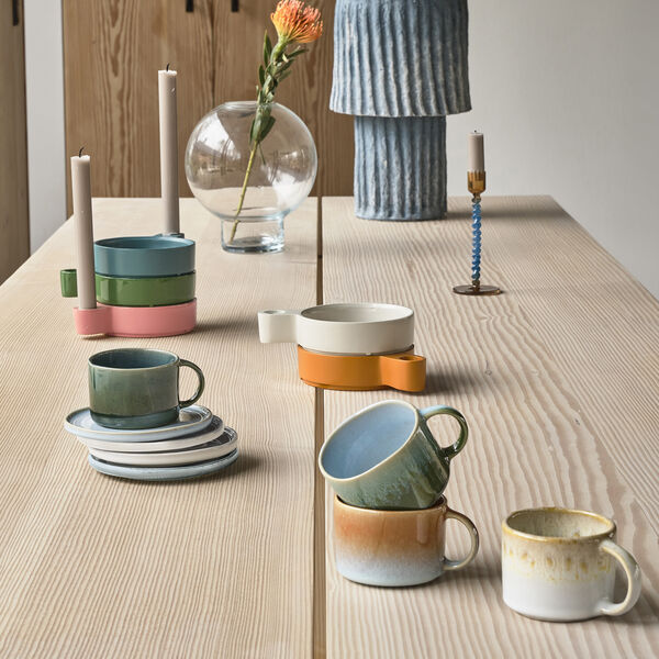 Styles espressokop 2 stk., grøn/blå, Villa Collection