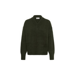 MWRome LW V-Neck Pullover | Olive Night | Strikpullover, My Essential Wardrobe