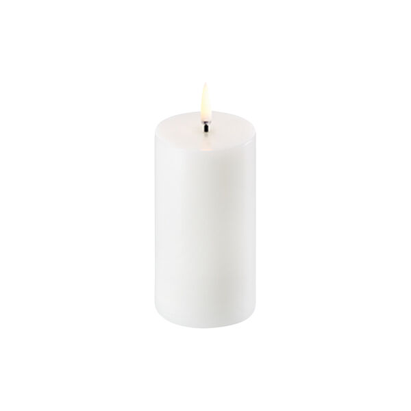 LED Pillar Candle 10 cm, nordic white LED Pillar Candle 10 cm, nordic white, Uyuni Lighting