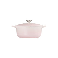 Signature rund gryde &Oslash; 20 cm, shell pink, Le Creuset