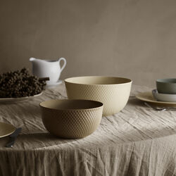 Rhombe Earth Sk&aring;l, marble, Lyngby Porcel&aelig;n