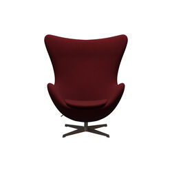 &AElig;gget&trade; 3316 loungestol, Christianshavn 1140 red uni/brown bronze, Fritz Hansen