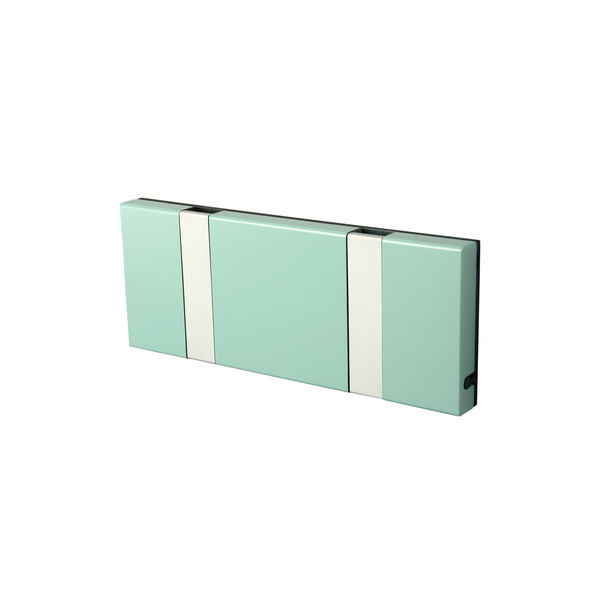 KNAX vandret 2 knagerække, green tea/grå, LoCa