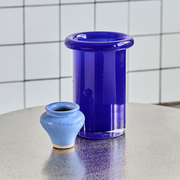 HDBuck Vase, bl&aring;, House Doctor