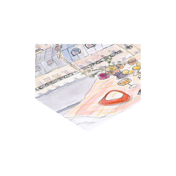 Parisian Rooftop Picnic with Eiffel Tower Views, Poster & Frame