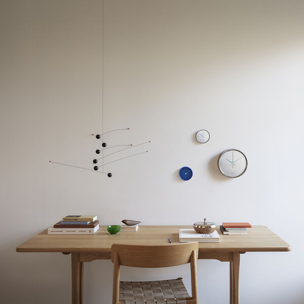 Koppel Vægur, poleret stål, Georg Jensen