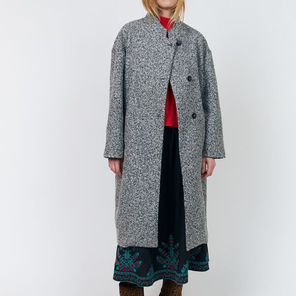 KayaLL Coat LS, grey melange, Lollys Laundry