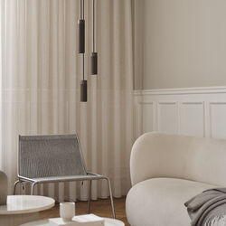 Noel Lounge Chair, steel/fair grey wool, Thorup Copenhagen