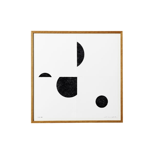 WOOD WORKS cut black print, MOTARASU