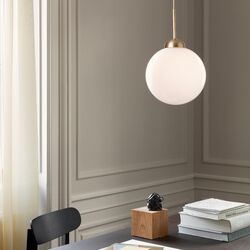 Apiales 1 Large Pendant, brushed brass/opal Apiales 1 Large Pendant, brushed brass/opal, Nuura