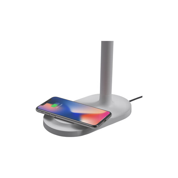 Emendo lampe med Qi tr&aring;dl&oslash;s oplader, cloud, Eva Solo