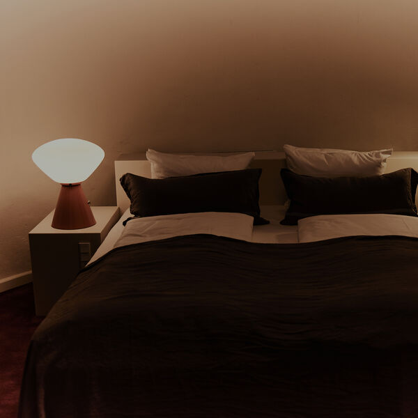 Ottilia Table Lamp, beige red/opal, Rubn