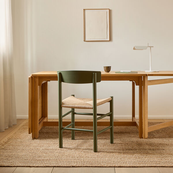 J39 Mogensen stol, khaki green/natur, Fredericia Furniture