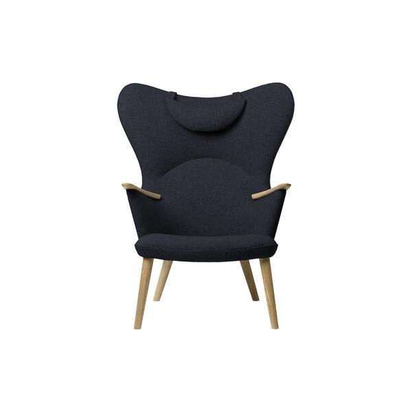 CH78 Mama Bear loungestol, navy/sæbebehandlet eg CH78 Mama Bear loungestol, navy/sæbebehandlet eg, Carl Hansen & Søn