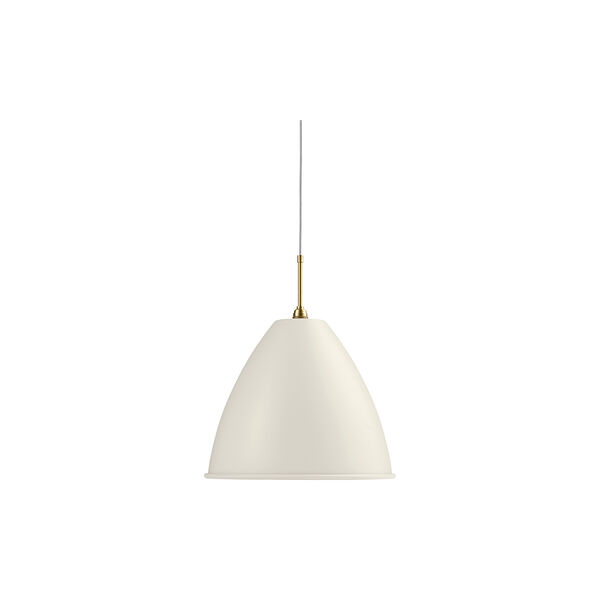Bestlite BL9 Pendant, soft white semi matt/brass Bestlite BL9 Pendant, soft white semi matt/brass, GUBI