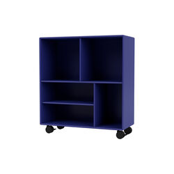Montana ASY1 reol med hjul, 135 monarch/black, Montana Furniture