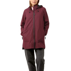 Raincoat, maroon banner, Ilse Jacobsen Hornbæk
