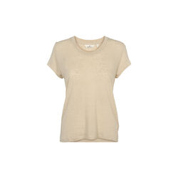 Ashly SS Tee, summer sand, Basic Apparel