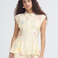 IHGINNI Shirt, cross stitch flowers, ICHI