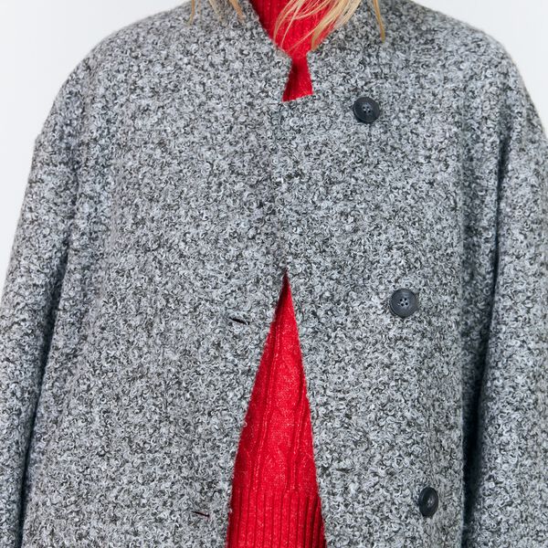 KayaLL Coat LS, grey melange, Lollys Laundry