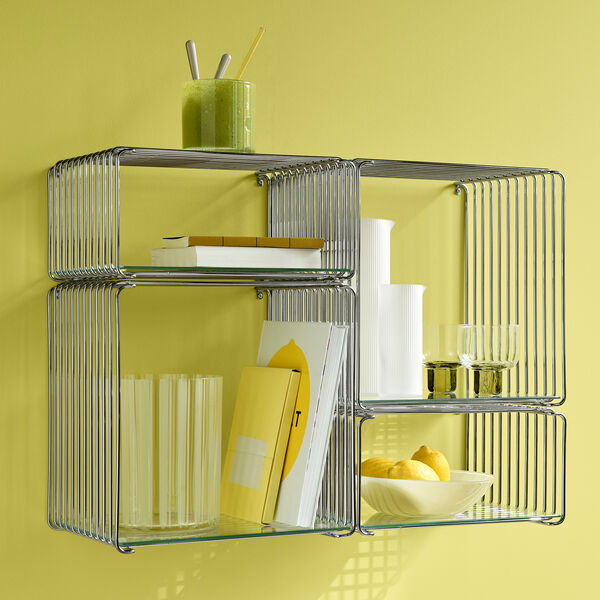 Panton Wire Single halv h&oslash;jde, 43 chrome, Montana Furniture