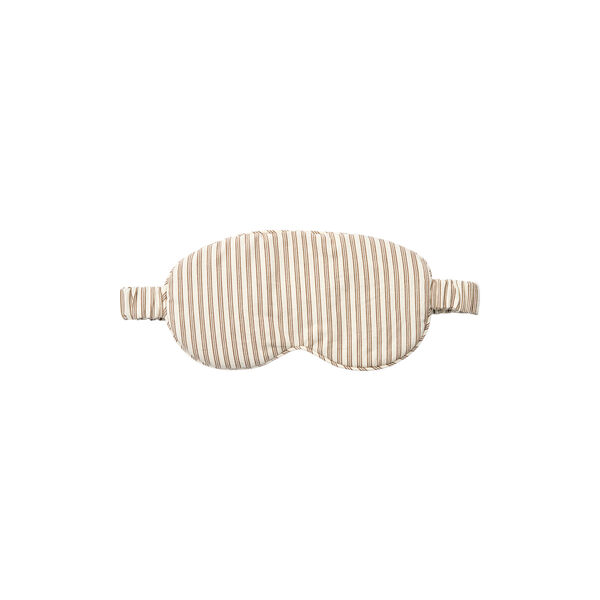 Selma sovemaske, brown beach stripe, Studio Feder