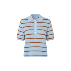 Malvamd&nbsp;SS&nbsp;Stripe&nbsp;Polo, nuthatch, Modstr&ouml;m