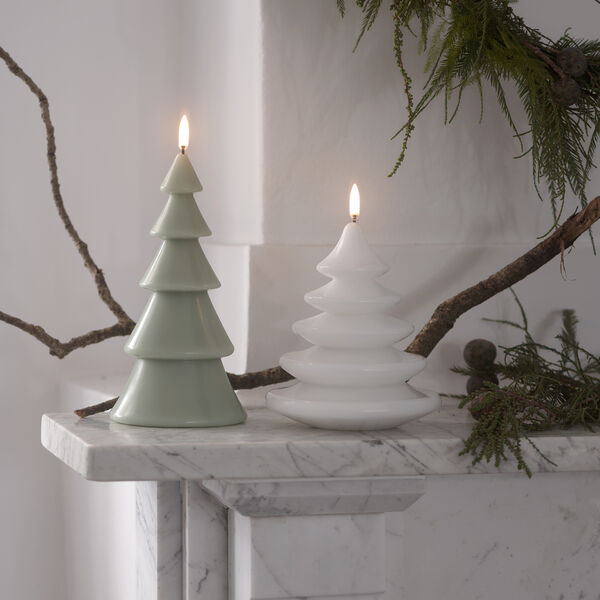 LED Smooth candle Christmas tree | 10x20 | Sage green, Uyuni Lighting