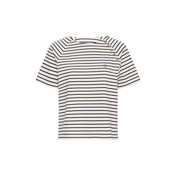 IR Martine T-shirt, maritime blue stripe, Atelier R&ecirc;ve