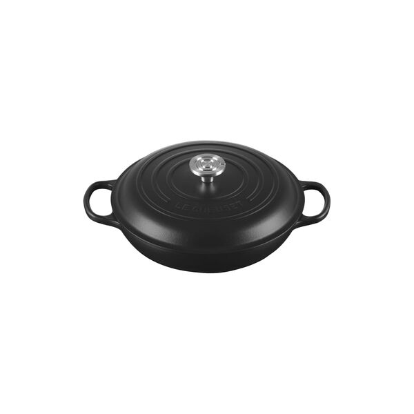 Signature st&oslash;bejern buffetgryde | 30 cm | Matte Black, Le Creuset