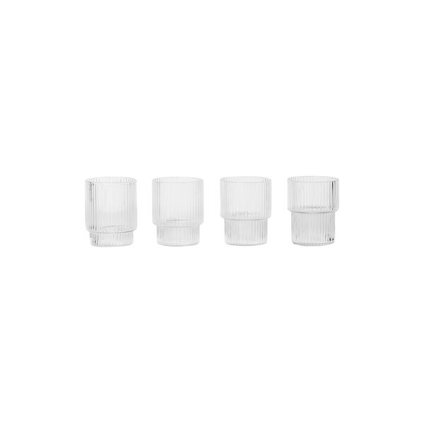 Ripple Small Glasses 4 pcs, ferm LIVING