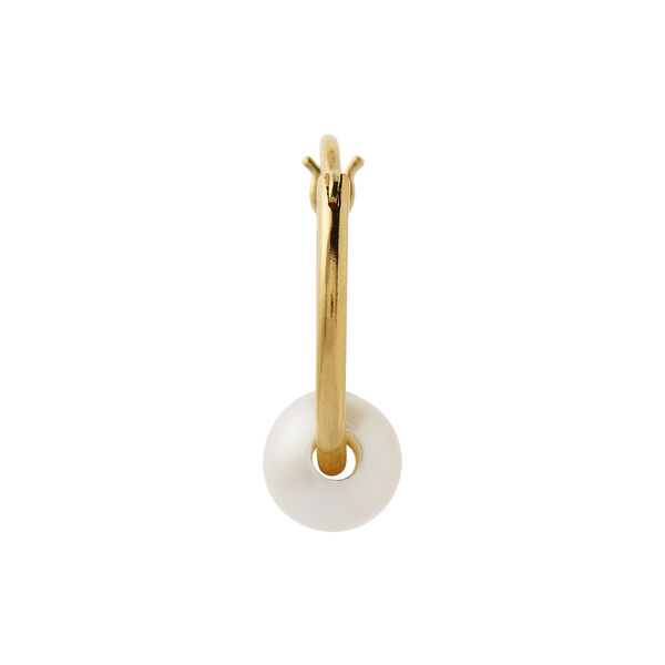 Big Pearl Berrie Hoop Single, gold Big Pearl Berrie Hoop Single, gold, Stine A Jewelry