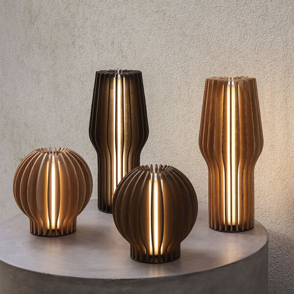 Radiant rund LED lampe, oak, Eva Solo
