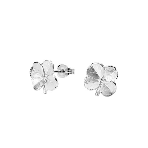 Firkløver ørestik, sølv Firkløver ørestik, sølv, Flora Danica Jewellery
