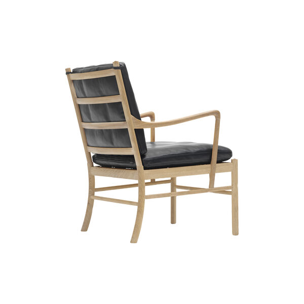 OW149 Colonial Chair loungestol, olieret eg/sort OW149 Colonial Chair loungestol, olieret eg/sort, Carl Hansen & Søn