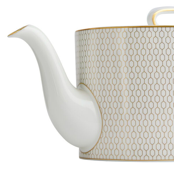Gio Gold Teapot, Gold/white, Wedgwood