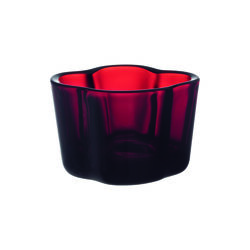 Alvar Aalto fyrfadsstage, cranberry, Iittala