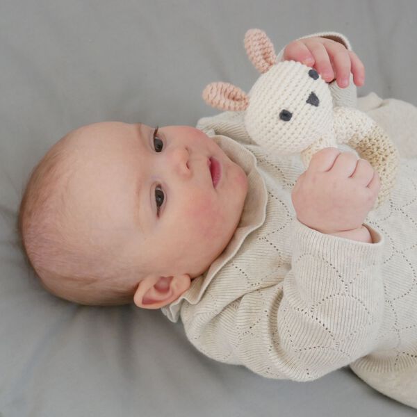 Oline kanin rangle, white/beige/rose Oline kanin rangle, white/beige/rose, Franck & Fischer