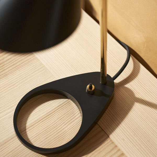 AJ Mini bordlampe, brass/black, Louis Poulsen