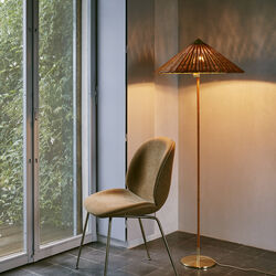 9602 Floor Lamp, wicker willow, GUBI