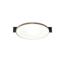 INLAY ROUND C2 loft-/v&aelig;glampe, matt black/satin gold, LIGHT-POINT