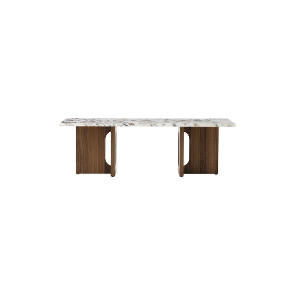 Androgyne Lounge Table | Walnut/Calacatta Viola | Sofabord, Audo Copenhagen