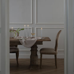 LED Smooth taper candle 2 stk. | H 32 | Silver finish, Uyuni Lighting