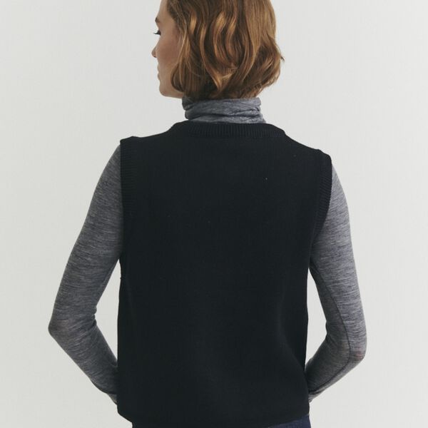 Sisa Vest, black, Basic Apparel