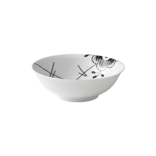 Sort Mega Riflet skål 35 cl, Royal Copenhagen
