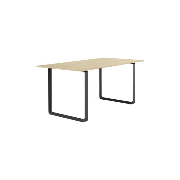 70/70 Table, solid oak/black, Muuto